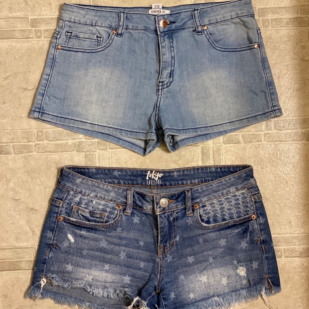 Tokyo Darling and Forever 21 demin shorts